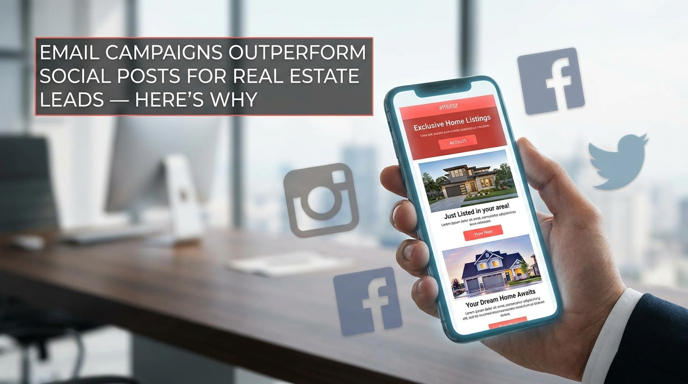 Email Campaigns Outperform Social Posts for Real Estate Leads — Here's Why