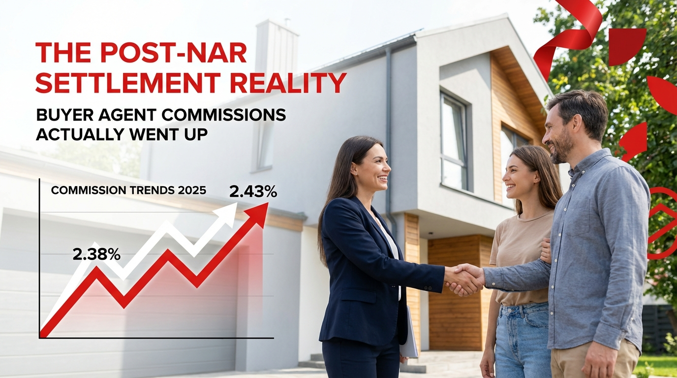 The Post-NAR Settlement Reality: Why Buyer Agent Commissions Actually Went UP in 2025
