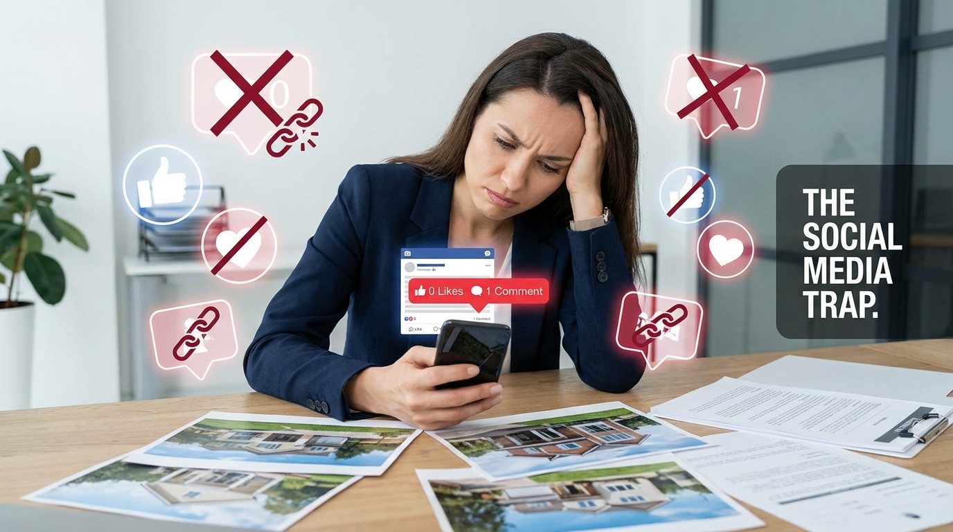 The Social Media Trap: Why Your Just Listed Posts Aren't Generating Leads